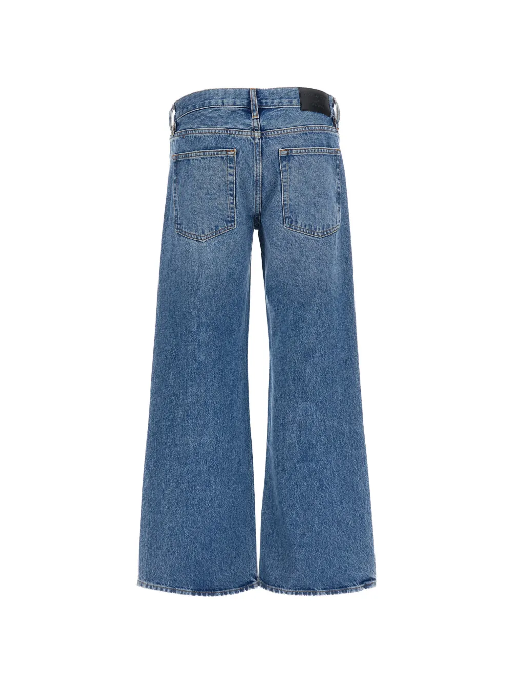 FRAME The Pixie Gray jeans met wijde pijpen Blauw