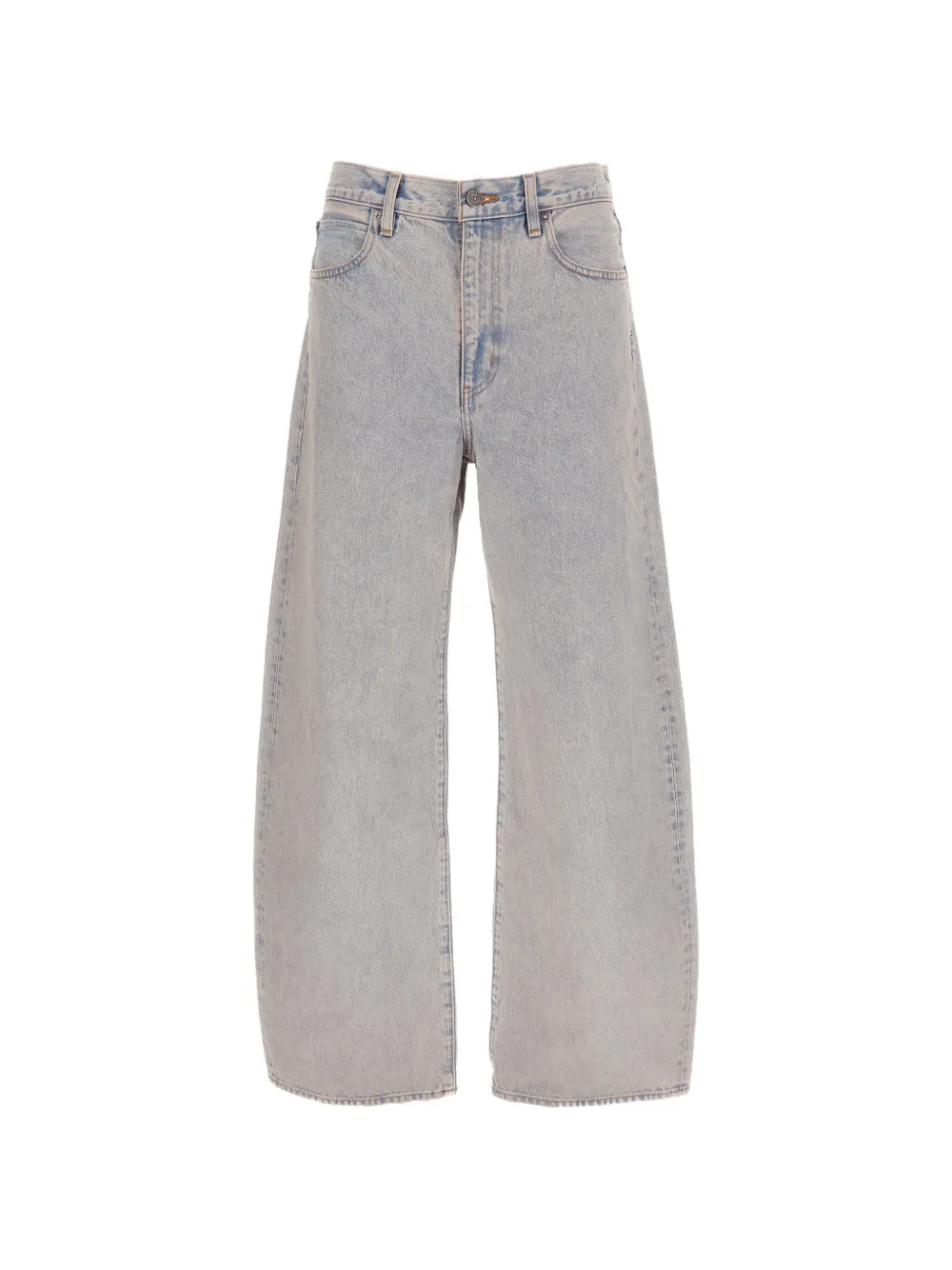 FRAME barrel-leg jeans - Blu
