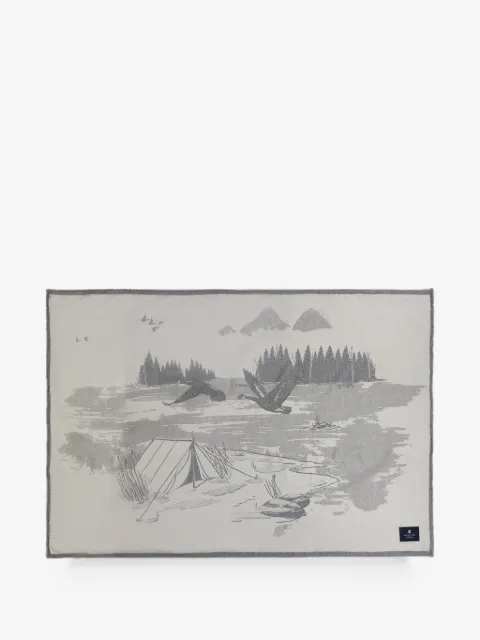 Aimé Leon Dore jacquard-knit landscape-print blanket