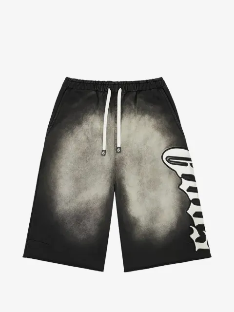 GODSPEED OG 3Qtr faded logo-patch shorts