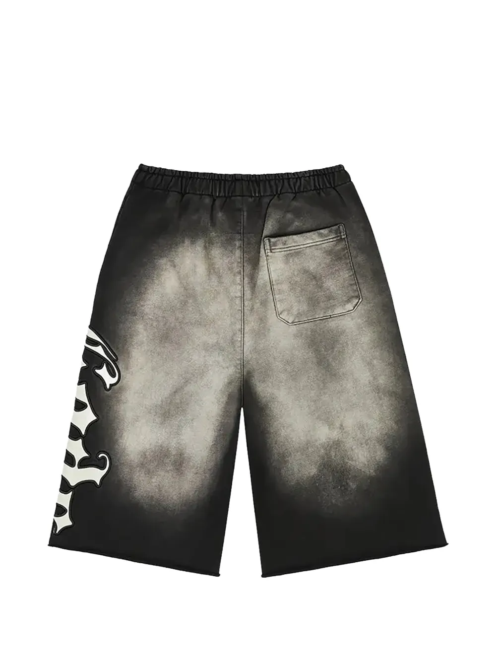 GODSPEED OG 3Qtr shorts met logo-patch en vervaagd effect Zwart