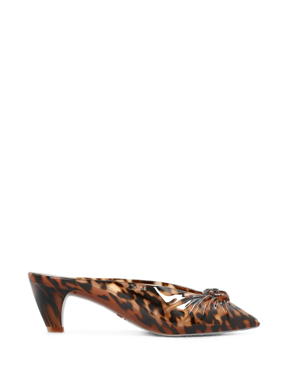 Chloé Jelly tortoiseshell-effect sandals Bruin