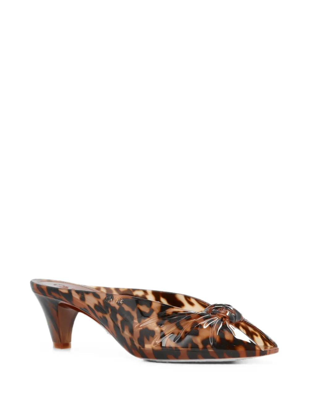 Chloé Jelly tortoiseshell-effect sandals Bruin