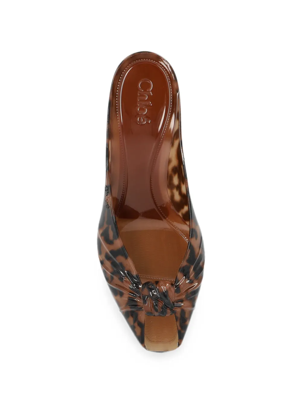 Chloé Jelly tortoiseshell-effect sandals Bruin