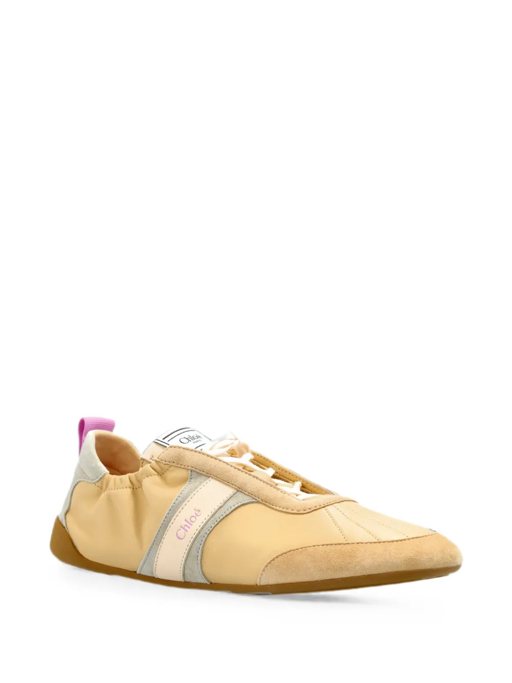 Chloé Kick panelled sneakers Beige