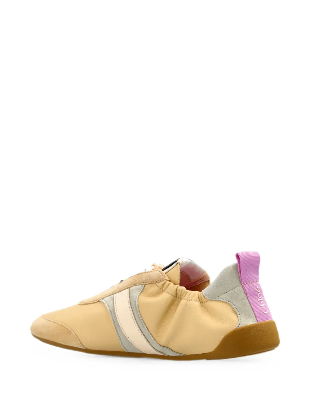 Chloé Kick panelled sneakers Beige