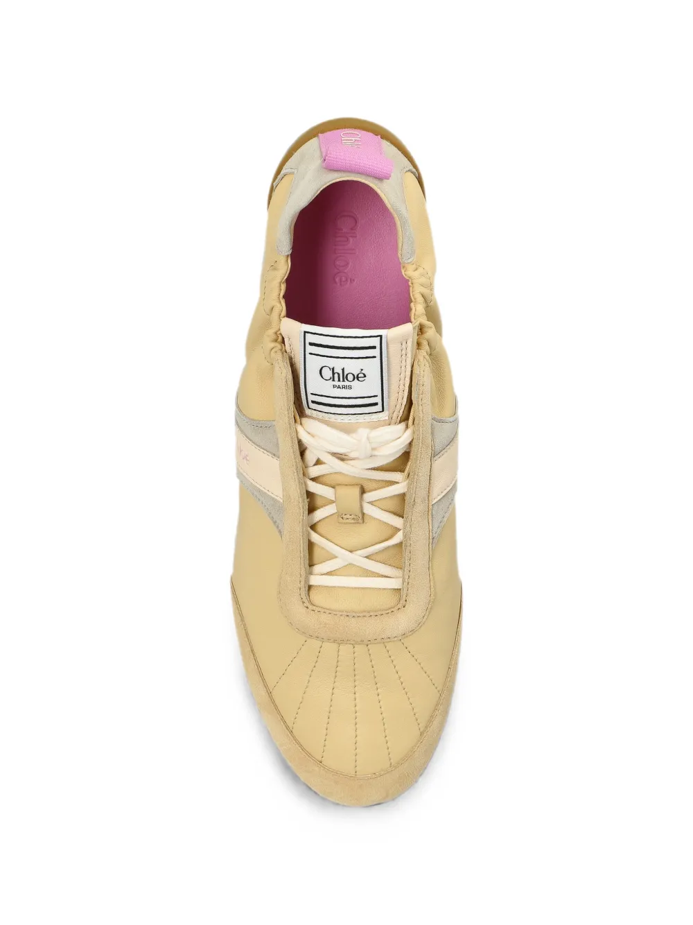 Chloé Kick panelled sneakers Beige