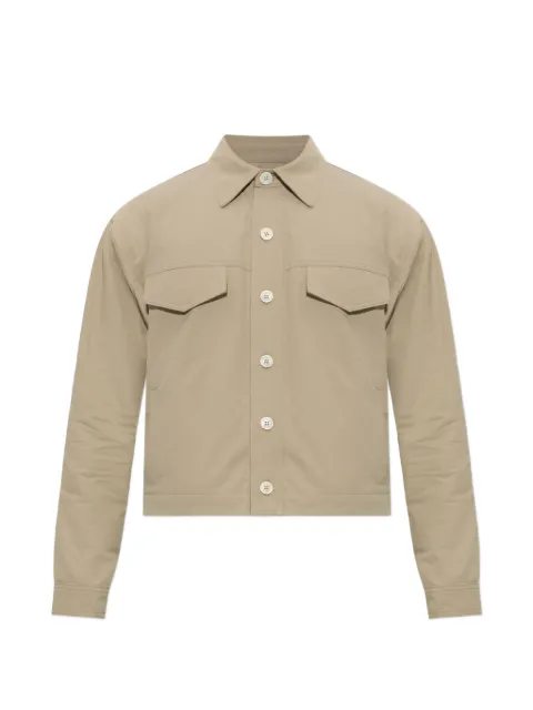 Balmain sobrecamisa con cierre de botones y bolsillo