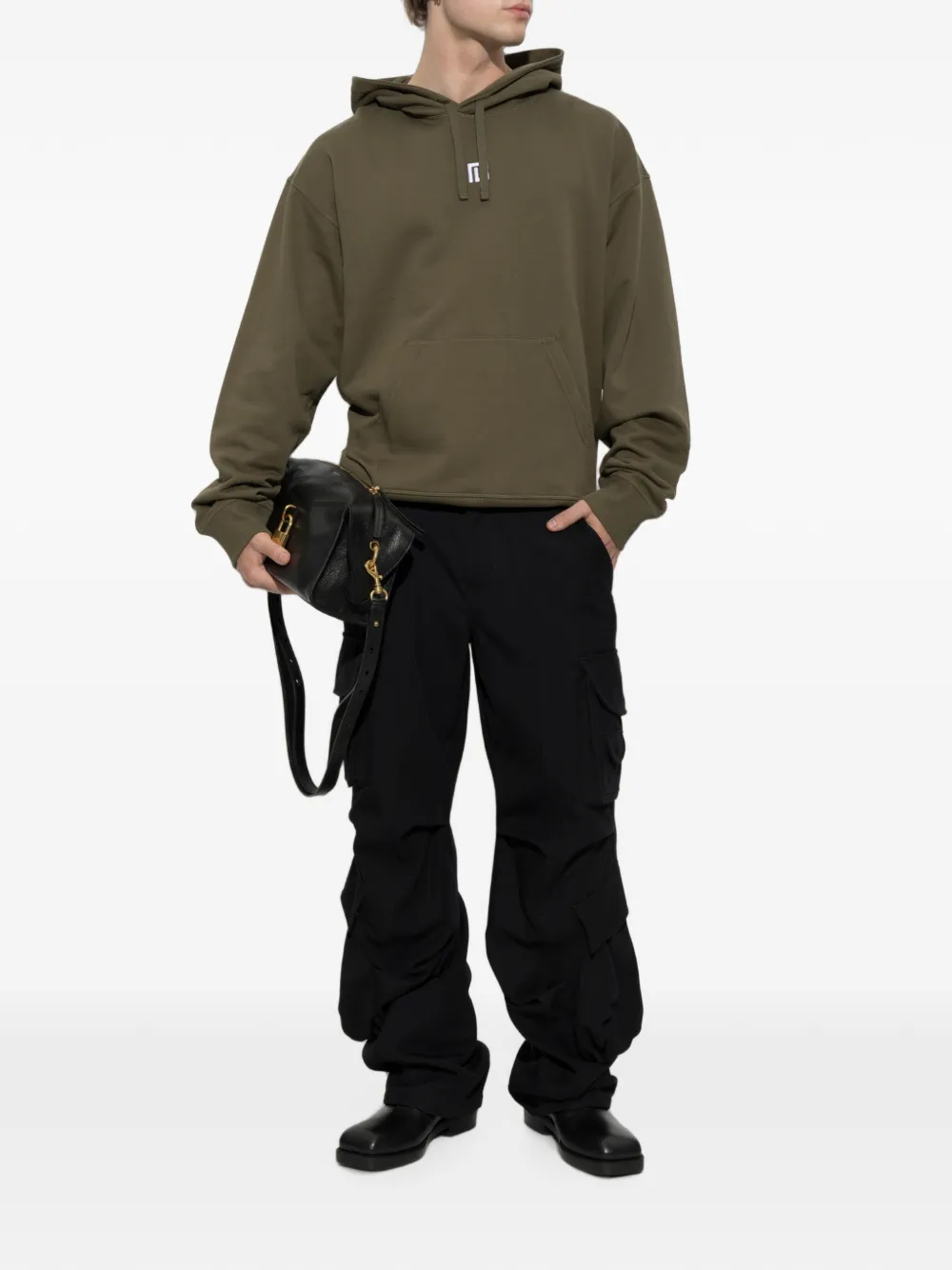 Balmain Hoodie met trekkoord Groen