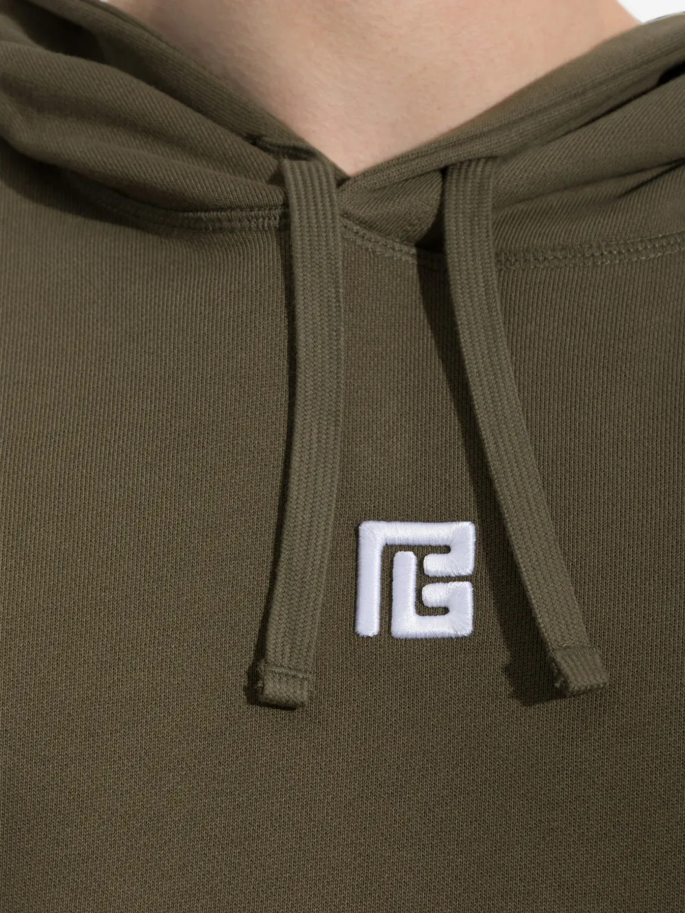 Balmain Hoodie met trekkoord Groen