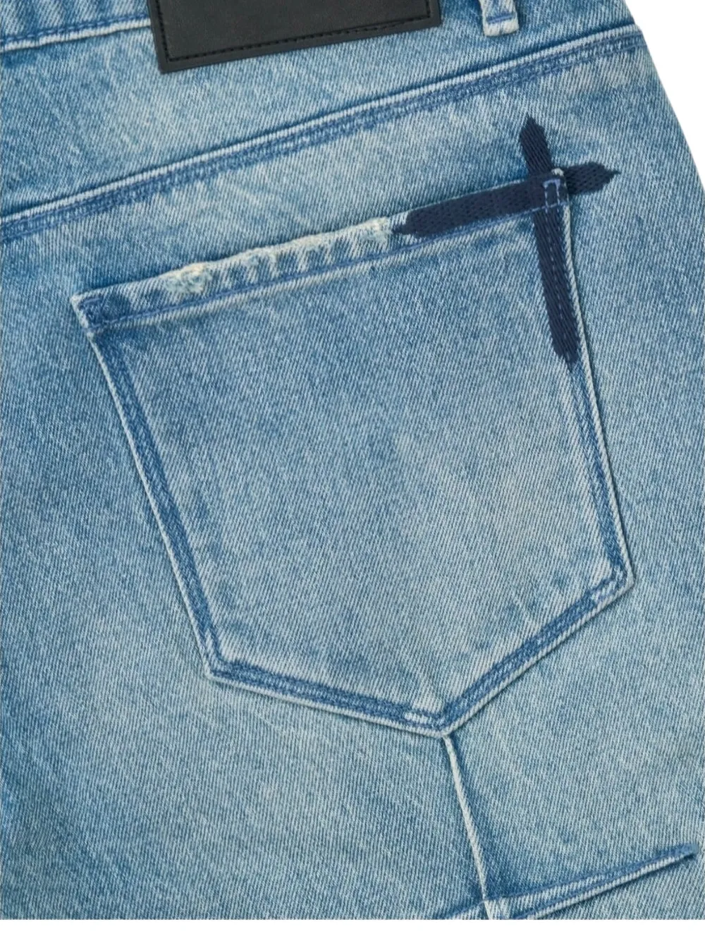 RTA Clayton gerafelde broek Blauw