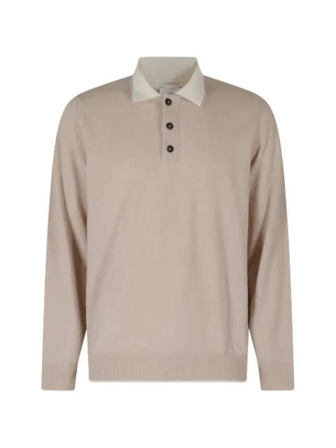 Eleventy Langärmeliges Poloshirt