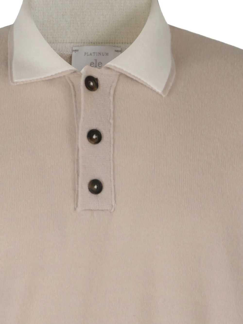 Eleventy Poloshirt met lange mouwen Beige