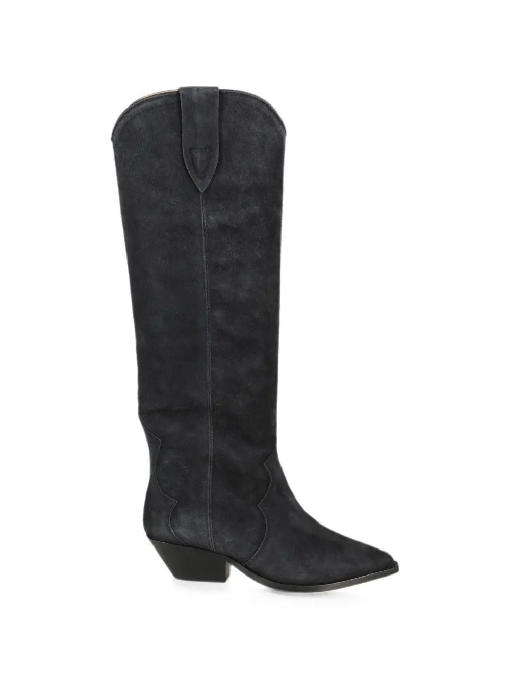 ISABEL MARANT Denvee suede cowboy boots Zwart