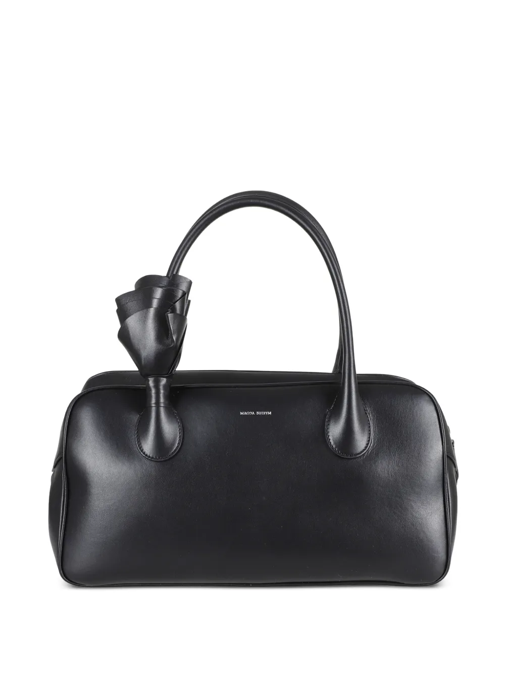 Magda Butrym Brigitte rose-detail leather tote bag - Black