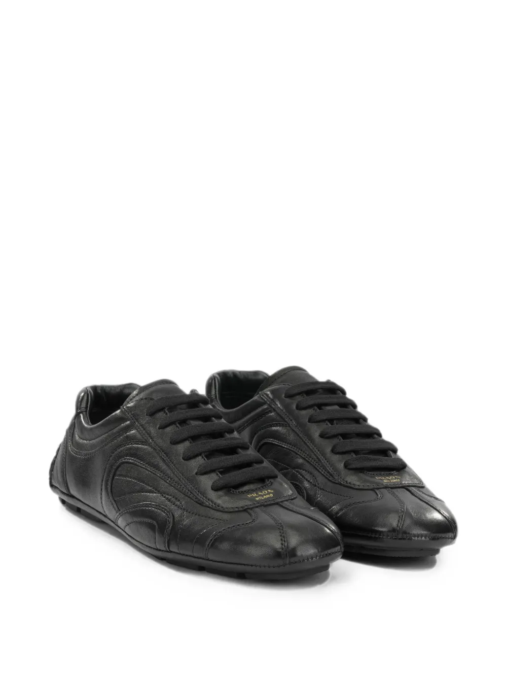 Prada Montecarlo Re-Edition 2005 leather sneakers Zwart