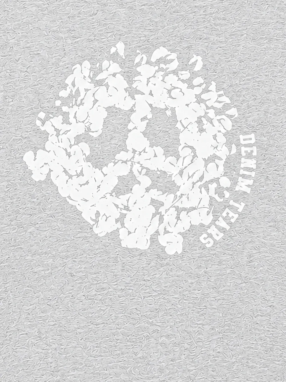 Denim Tears Peace Wreath T-shirt met grafische print Grijs