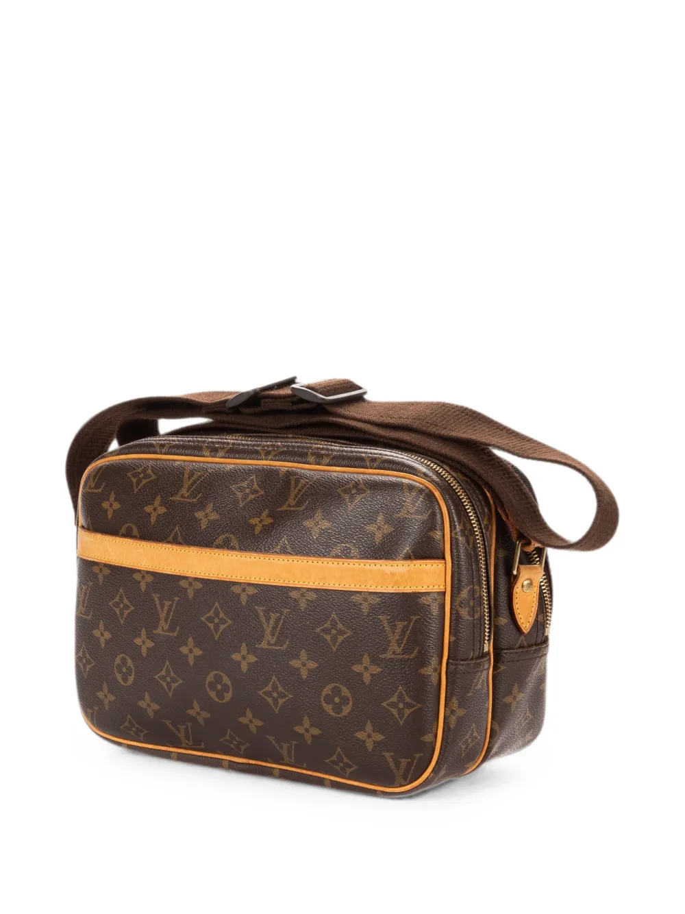 Louis Vuitton Pre-Owned Reporter schoudertas met monogram Bruin