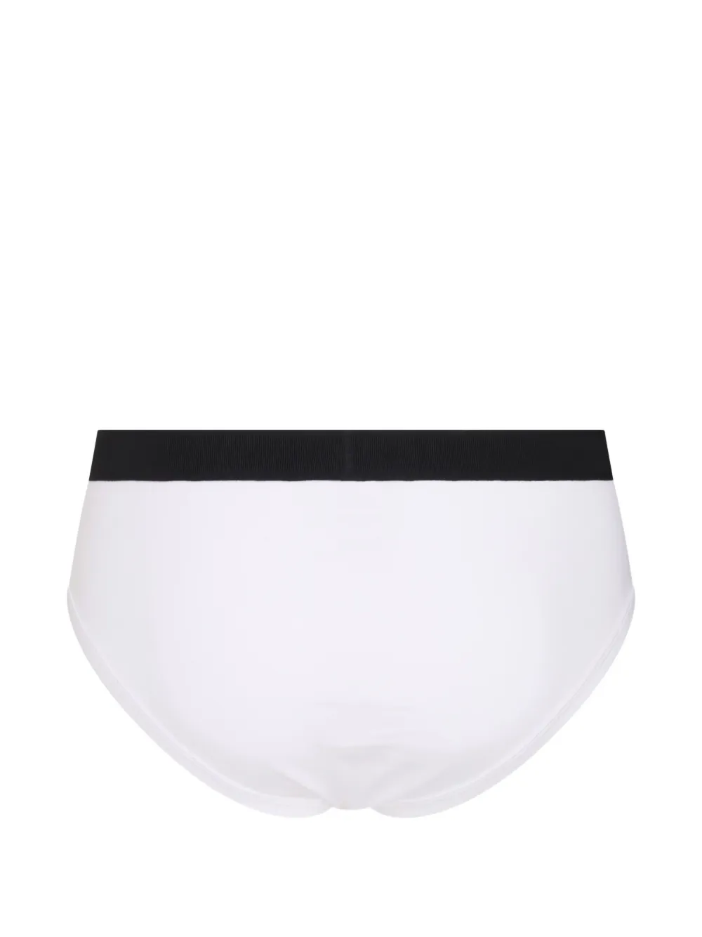 TOM FORD Twee slips met logoband Wit
