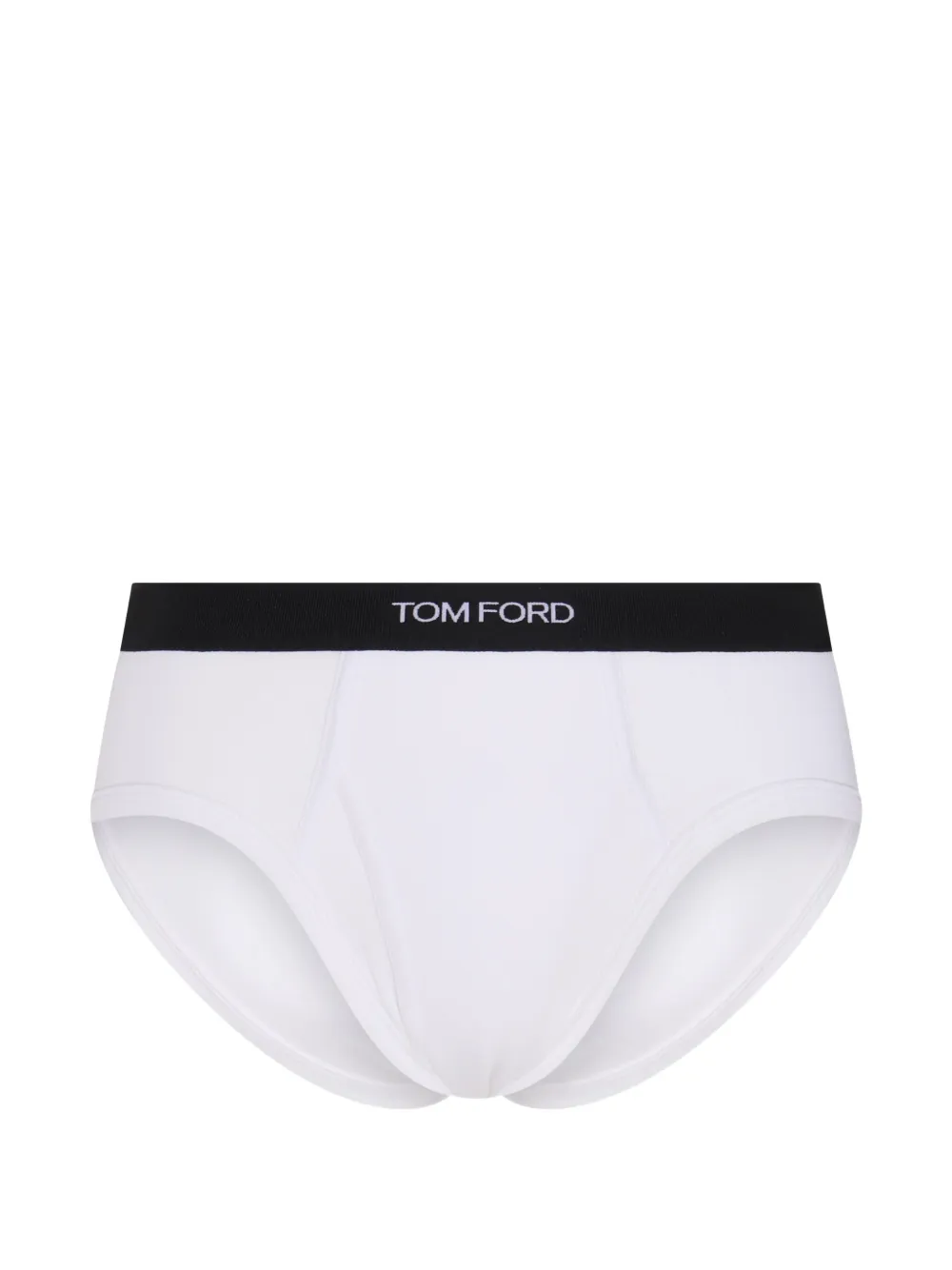 TOM FORD Twee slips met logoband Wit