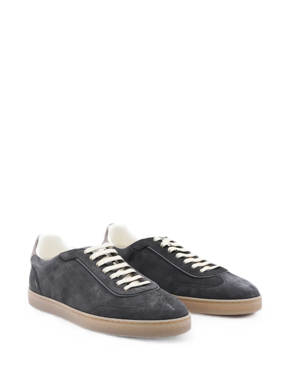Brunello Cucinelli suede sneakers Bruin