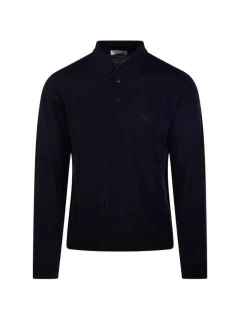 Roberto Collina jersey con cuello de polo de manga larga