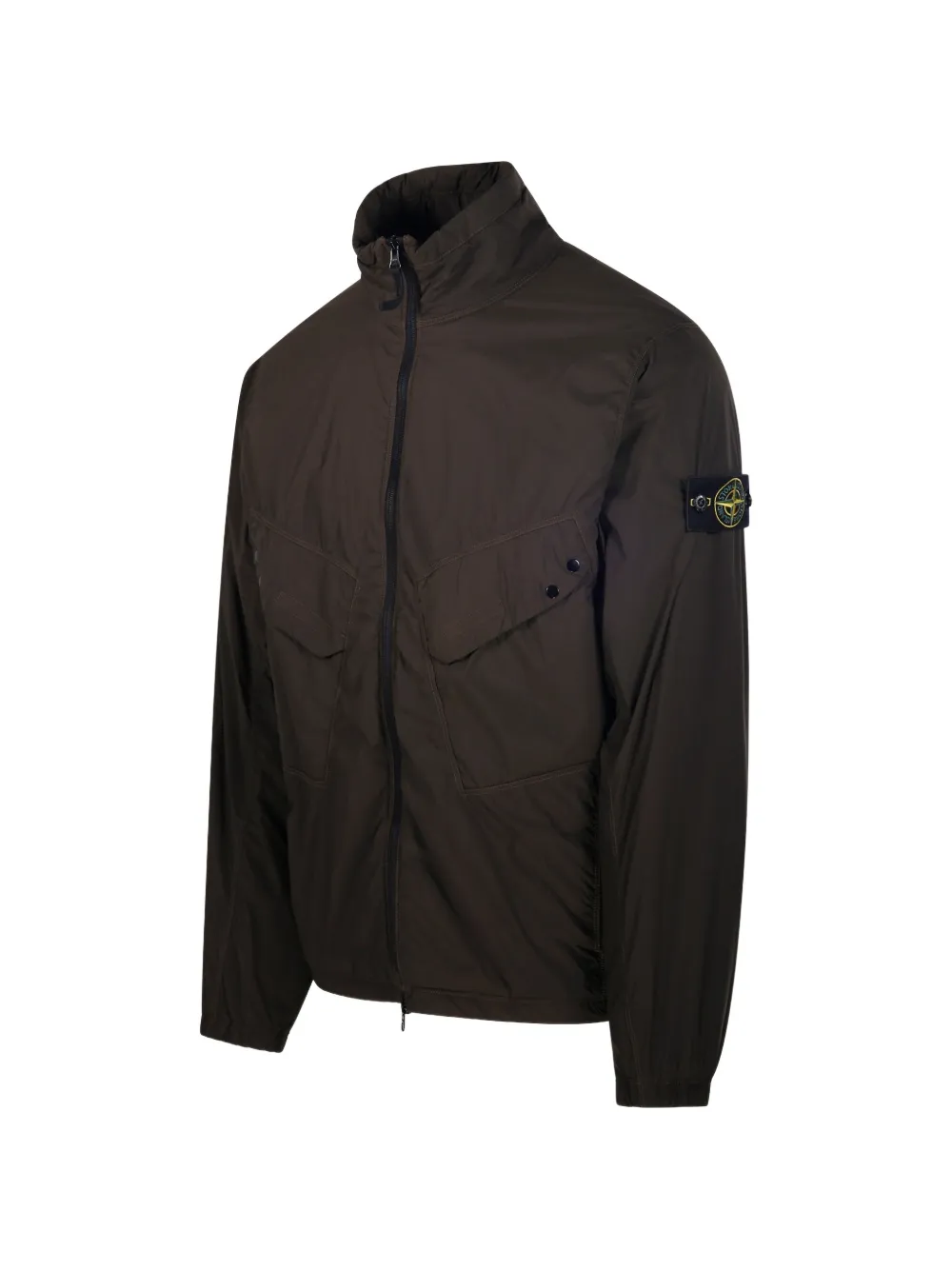 Stone Island Jack met Compass-logopatch Bruin