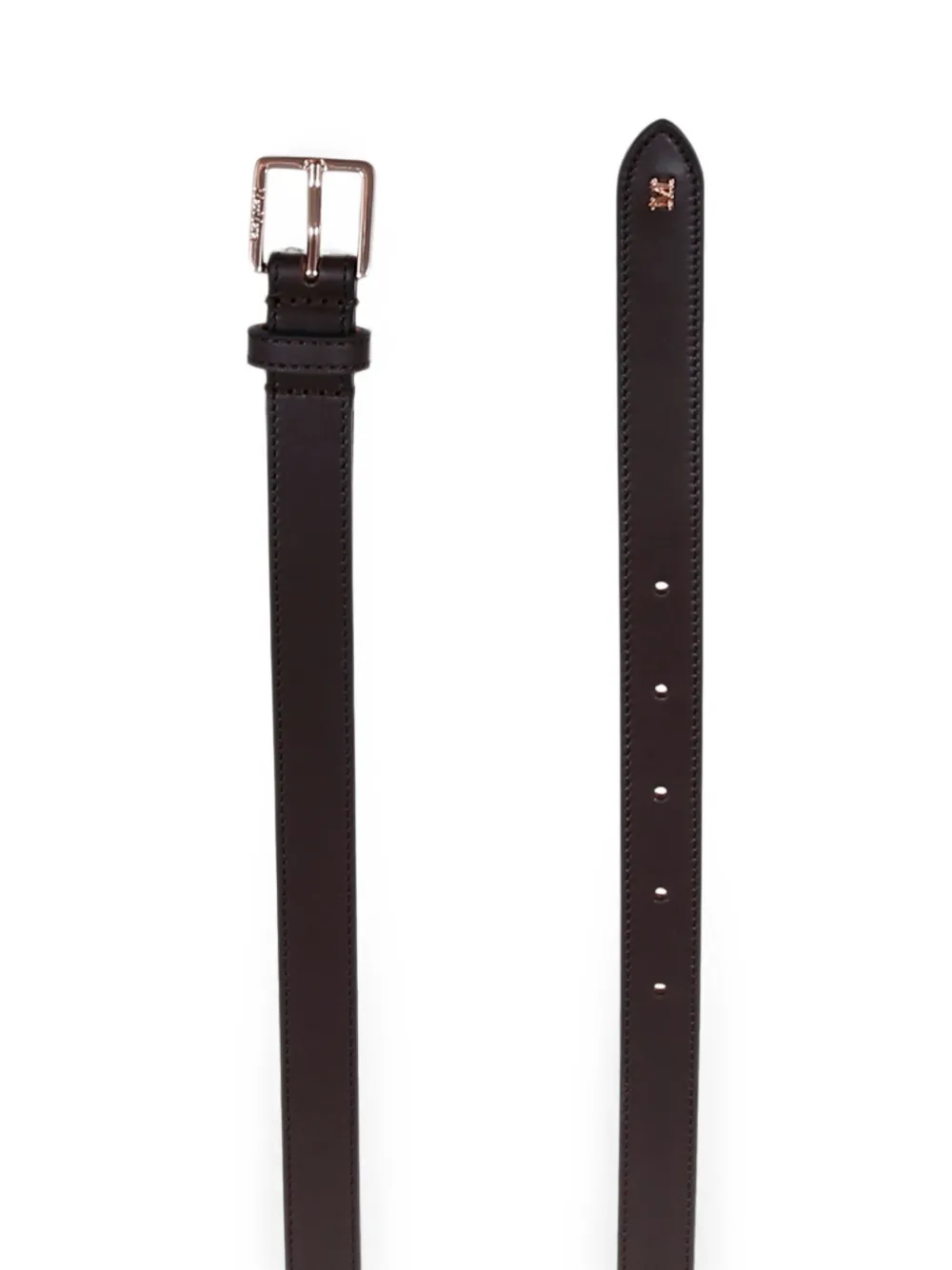 Max Mara Mulino riem met logoplakkaat Bruin