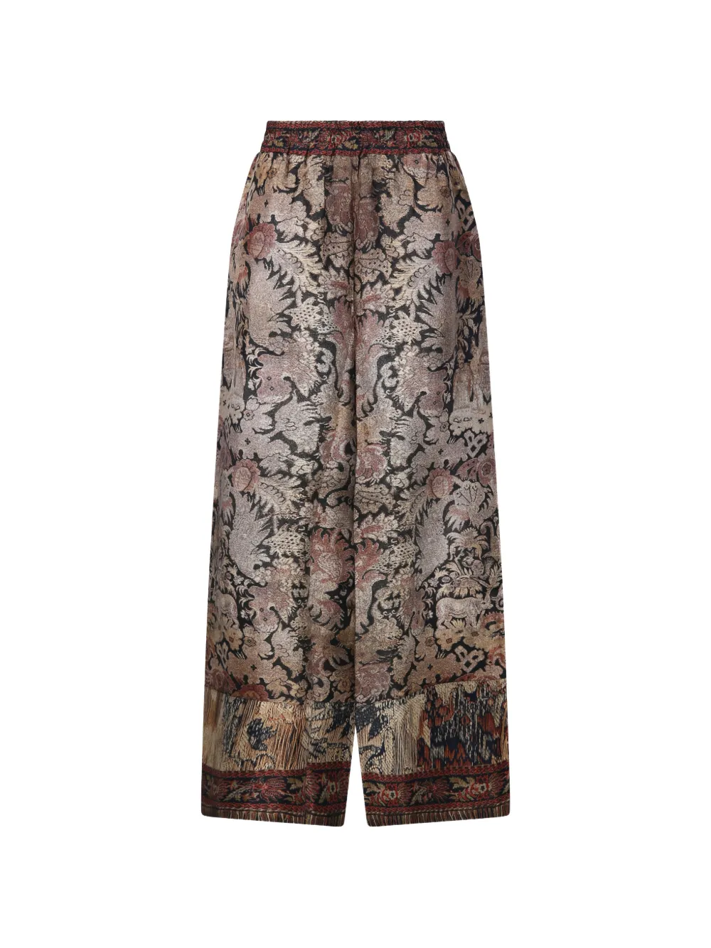 Pierre-Louis Mascia Aloes patterned-jacquard palazzo pants - Oro