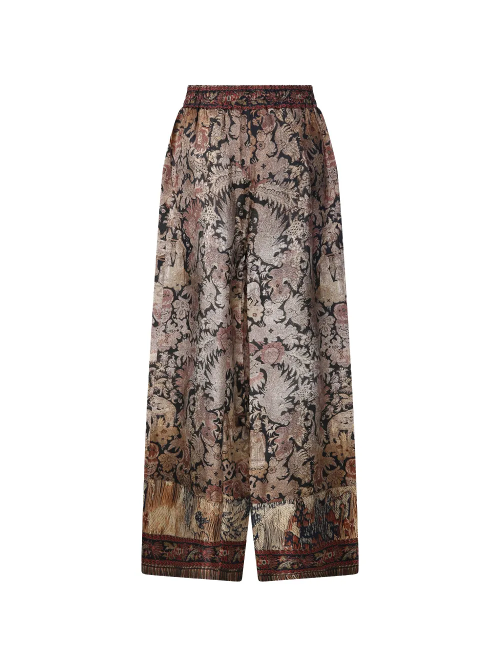 Pierre-Louis Mascia Aloes palazzo broek met jacquard Goud