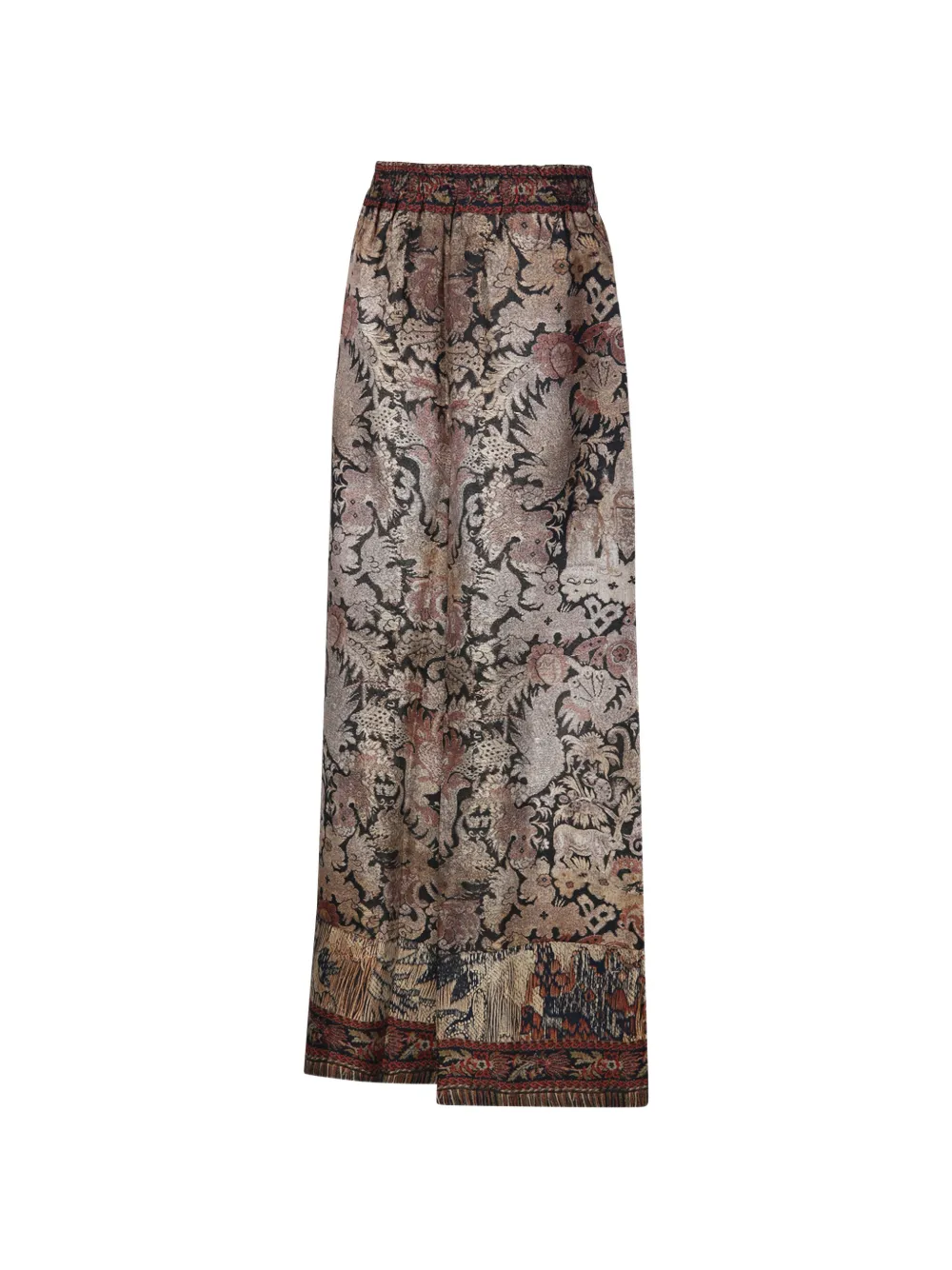 Pierre-Louis Mascia Aloes palazzo broek met jacquard Goud