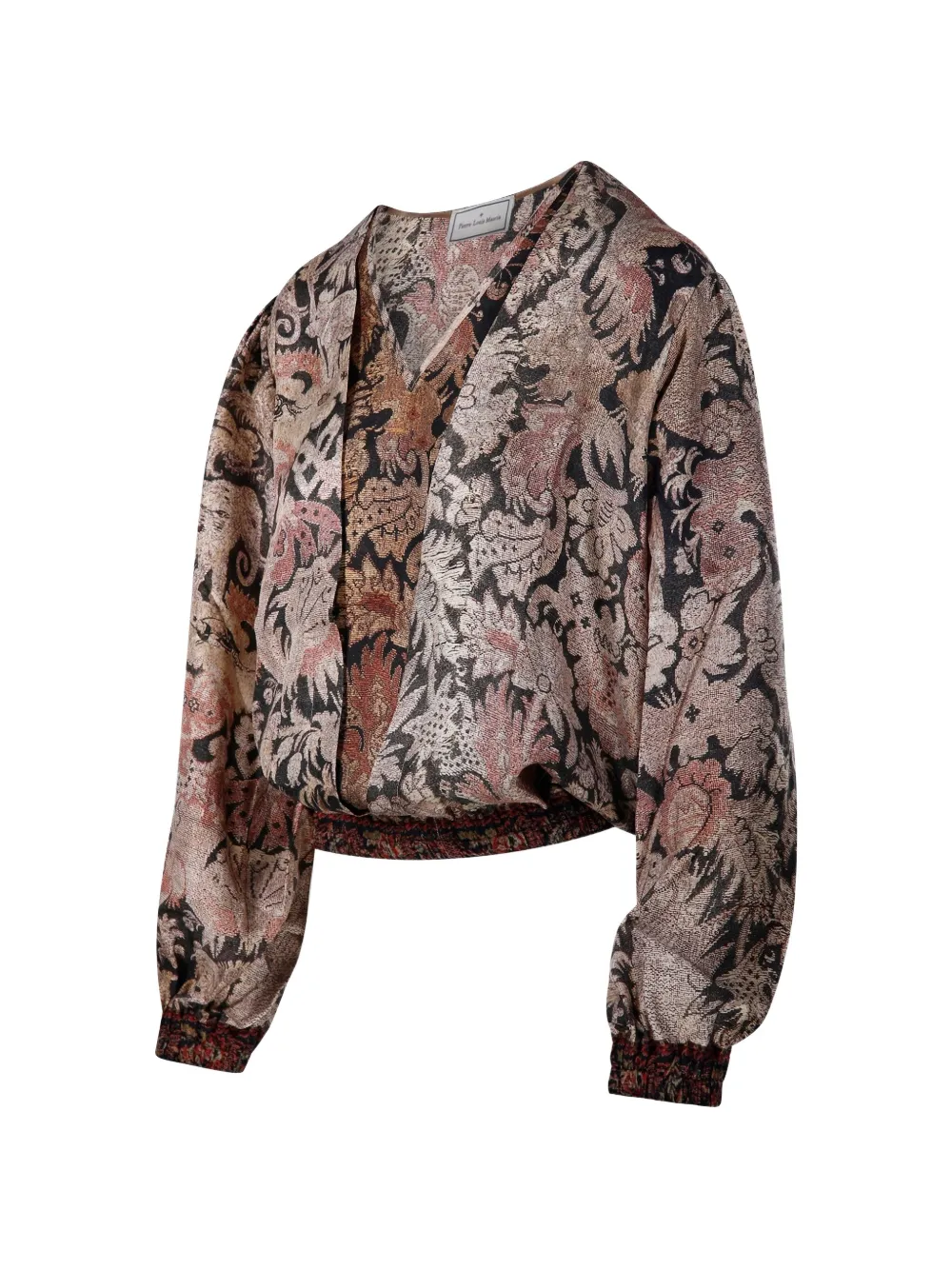 Pierre-Louis Mascia Aloes blouse met bloemenprint Goud