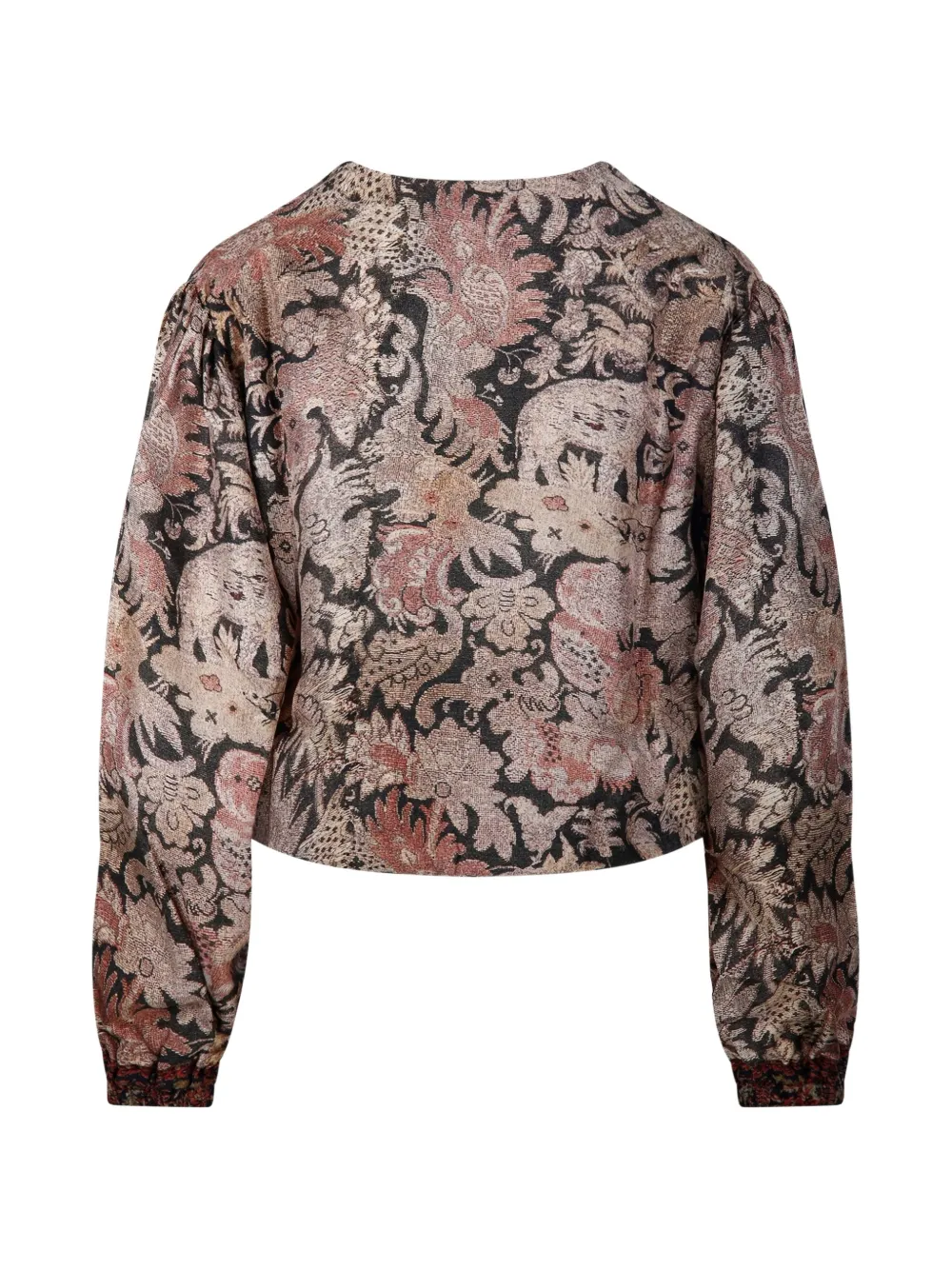 Pierre-Louis Mascia Aloes blouse met bloemenprint Goud