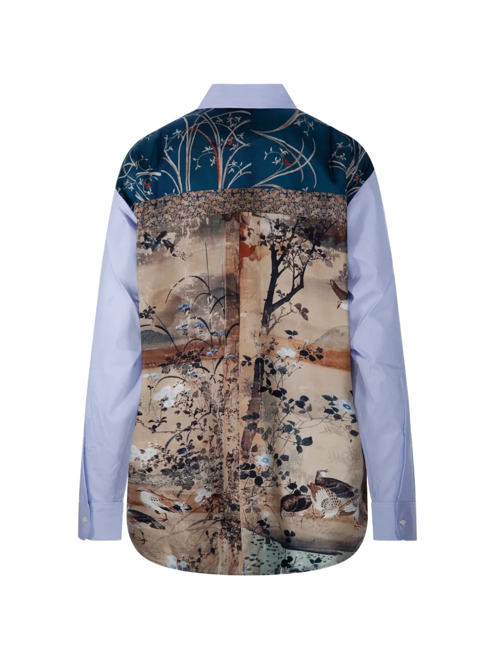 Pierre-Louis Mascia Alorhi blouse met grafische print en vlakken Blauw