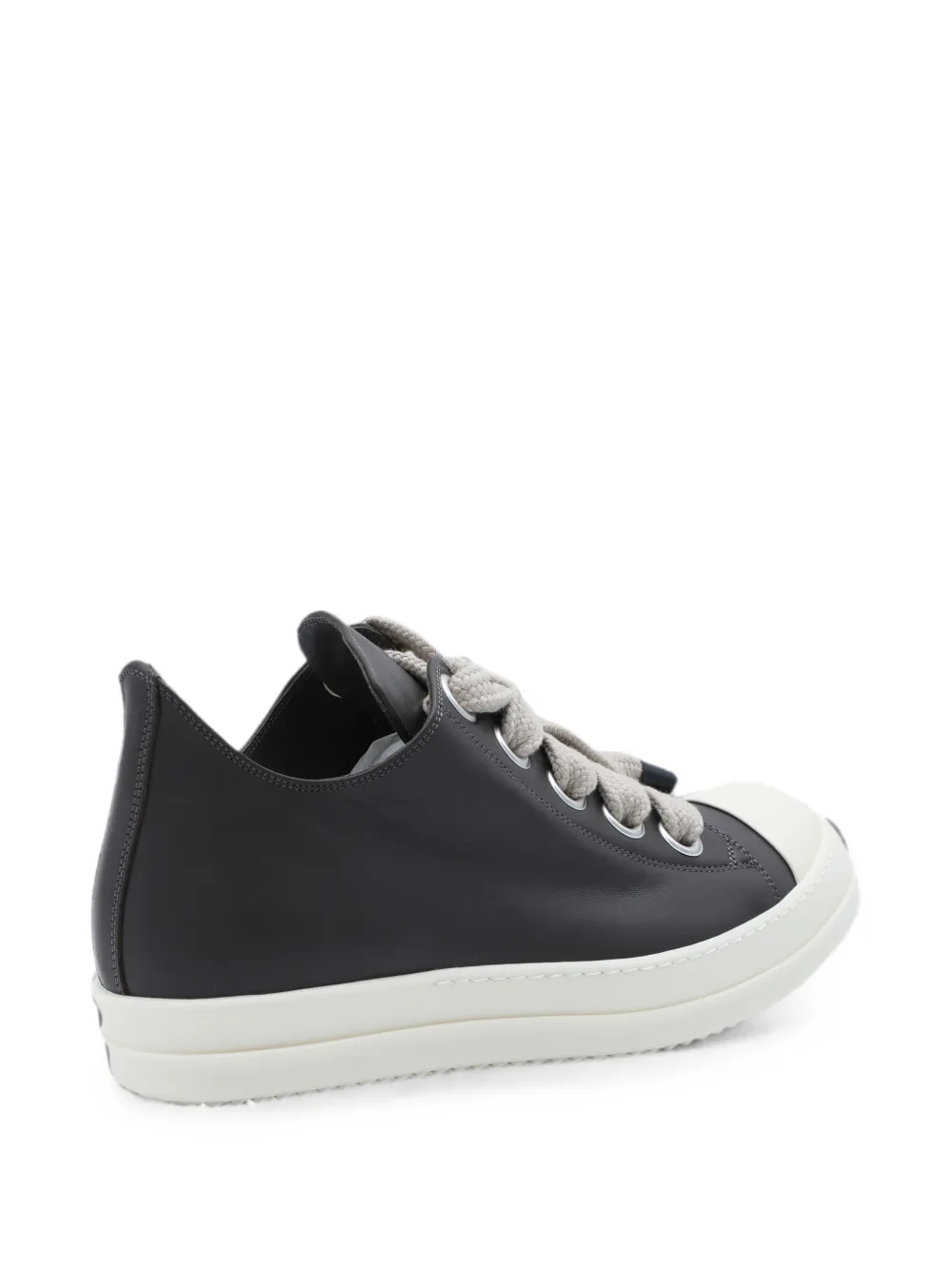 Rick Owens Jumbolace leather sneakers Zwart