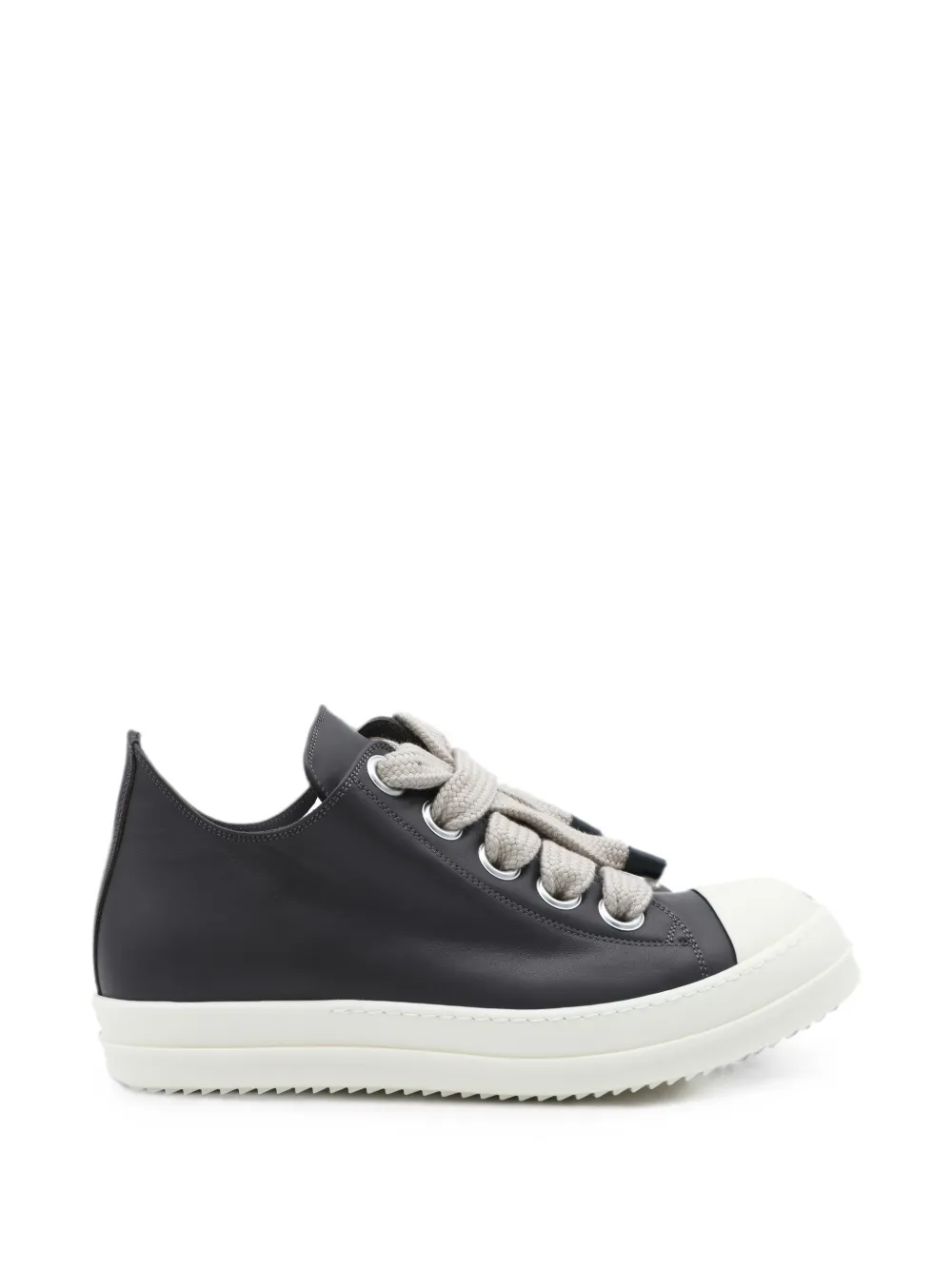 Rick Owens Jumbolace leather sneakers Zwart