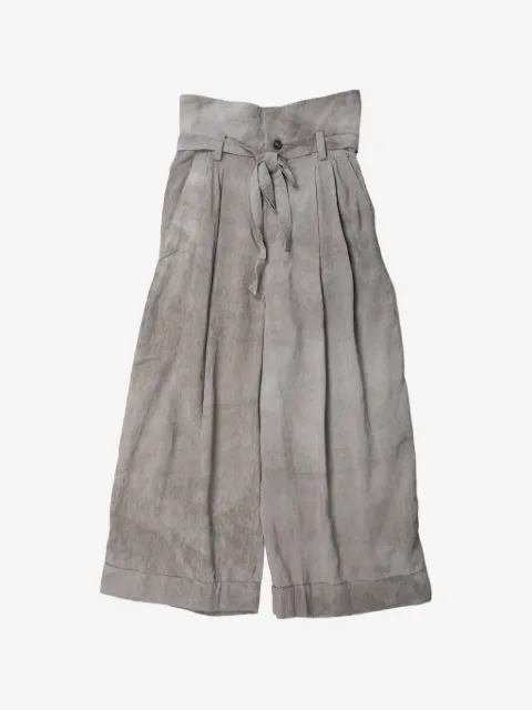 Ziggy Chen belted high-waist trousers