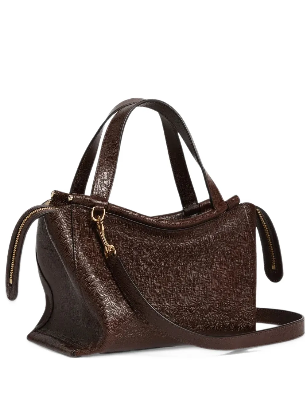 Wandler Ida leather shoulder bag - Marrone