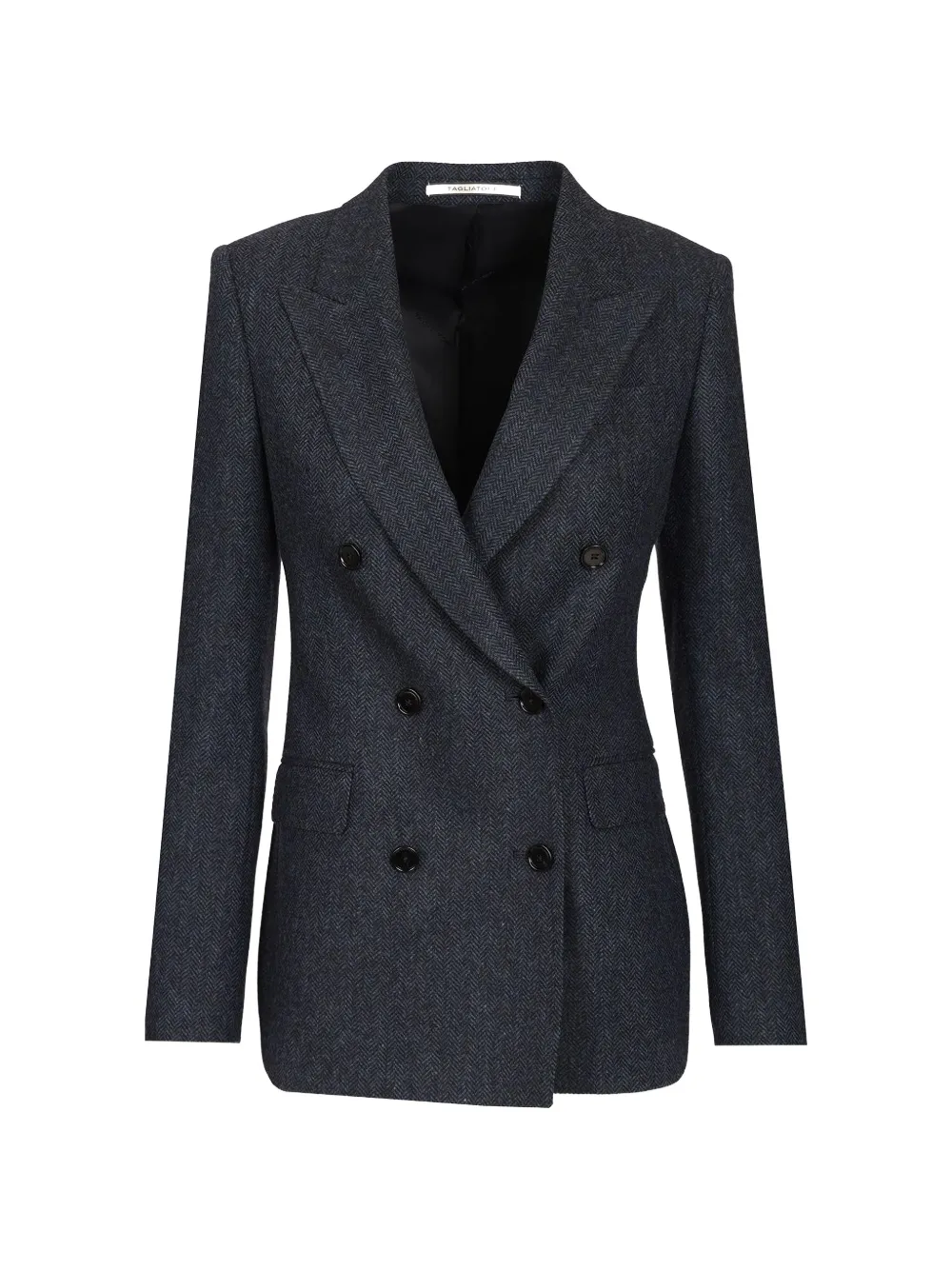 Tagliatore Paris herringbone double-breasted jacket - Grigio