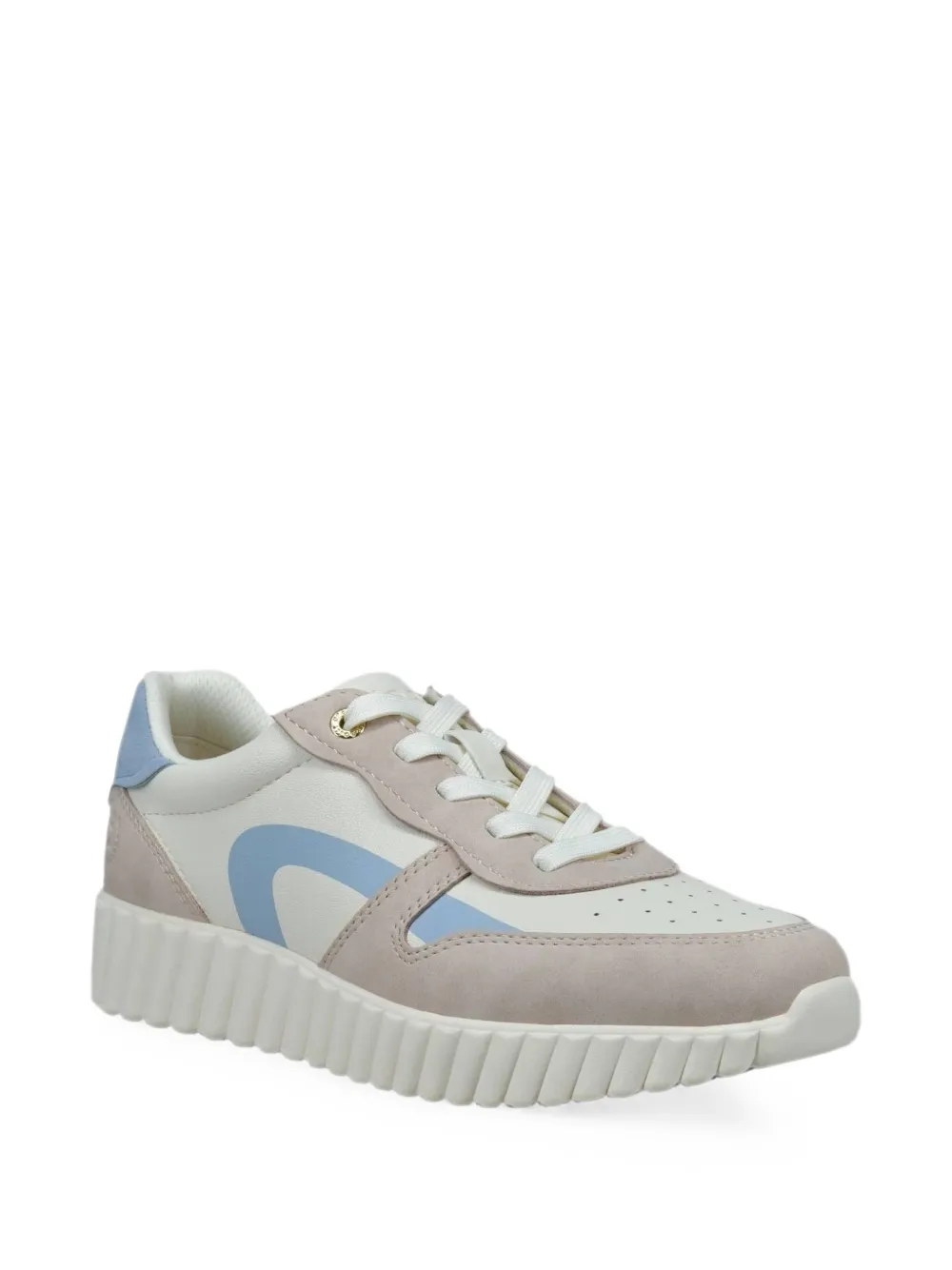 Bugatti Sneakers met geperforeerde vlakken Beige