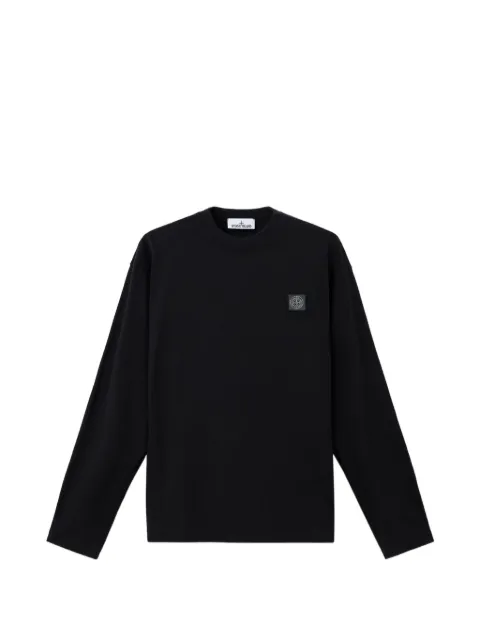 Stone Island Langarmshirt mit Logo-Patch