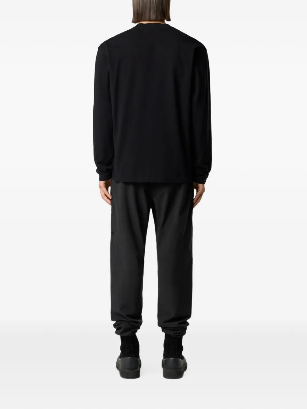 Stone Island 2100007 biologisch katoenen jersey Zwart