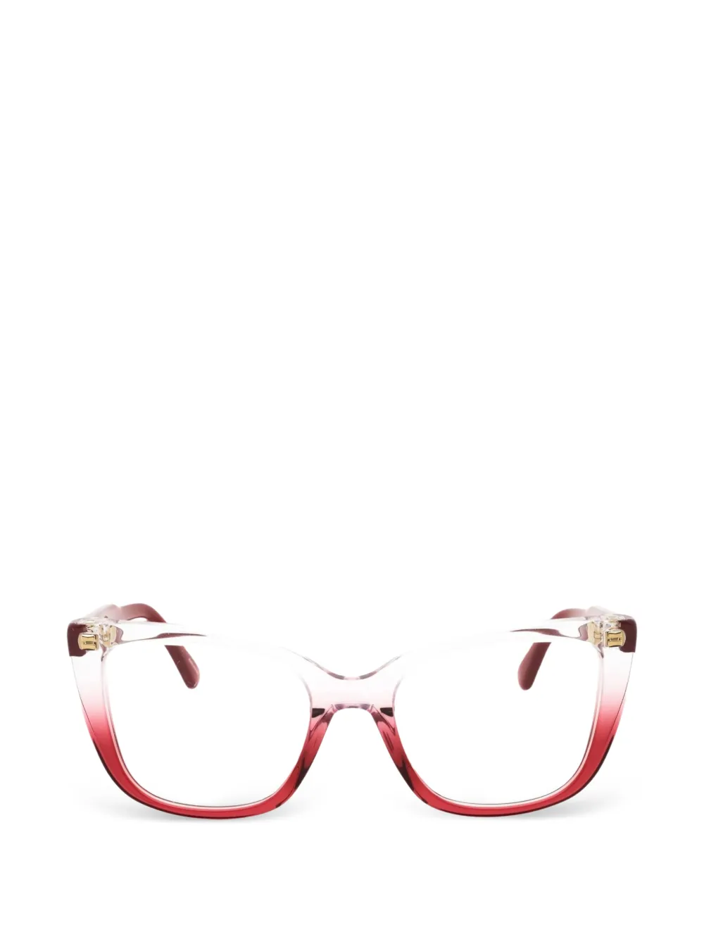 Moschino Eyewear cat-eye frame glasses - Rosso