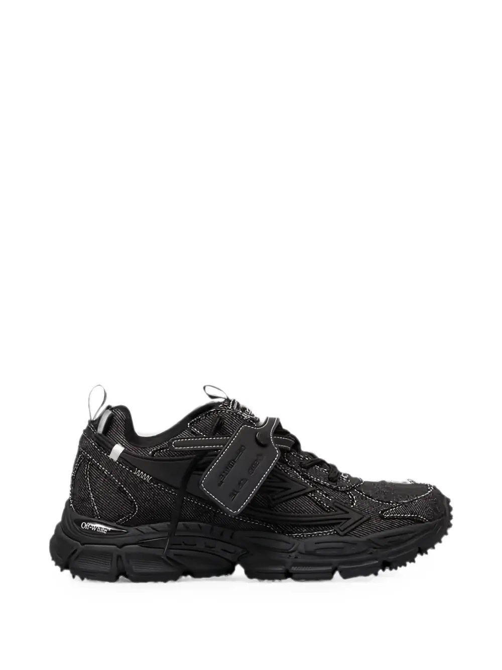 Off-White Be Right Back denim sneakers Zwart