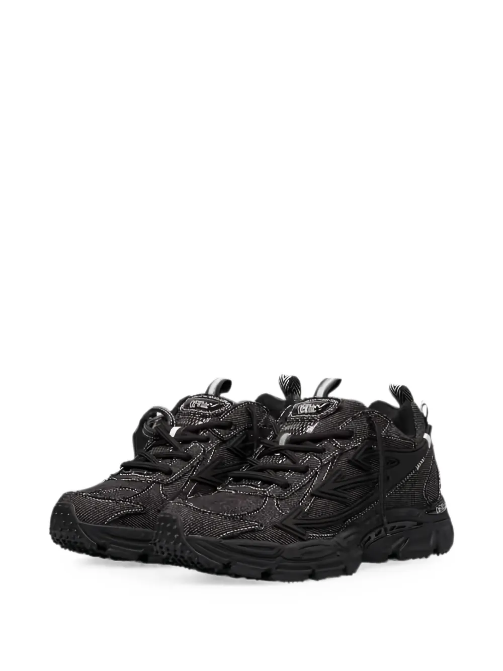 Off-White Be Right Back denim sneakers Zwart