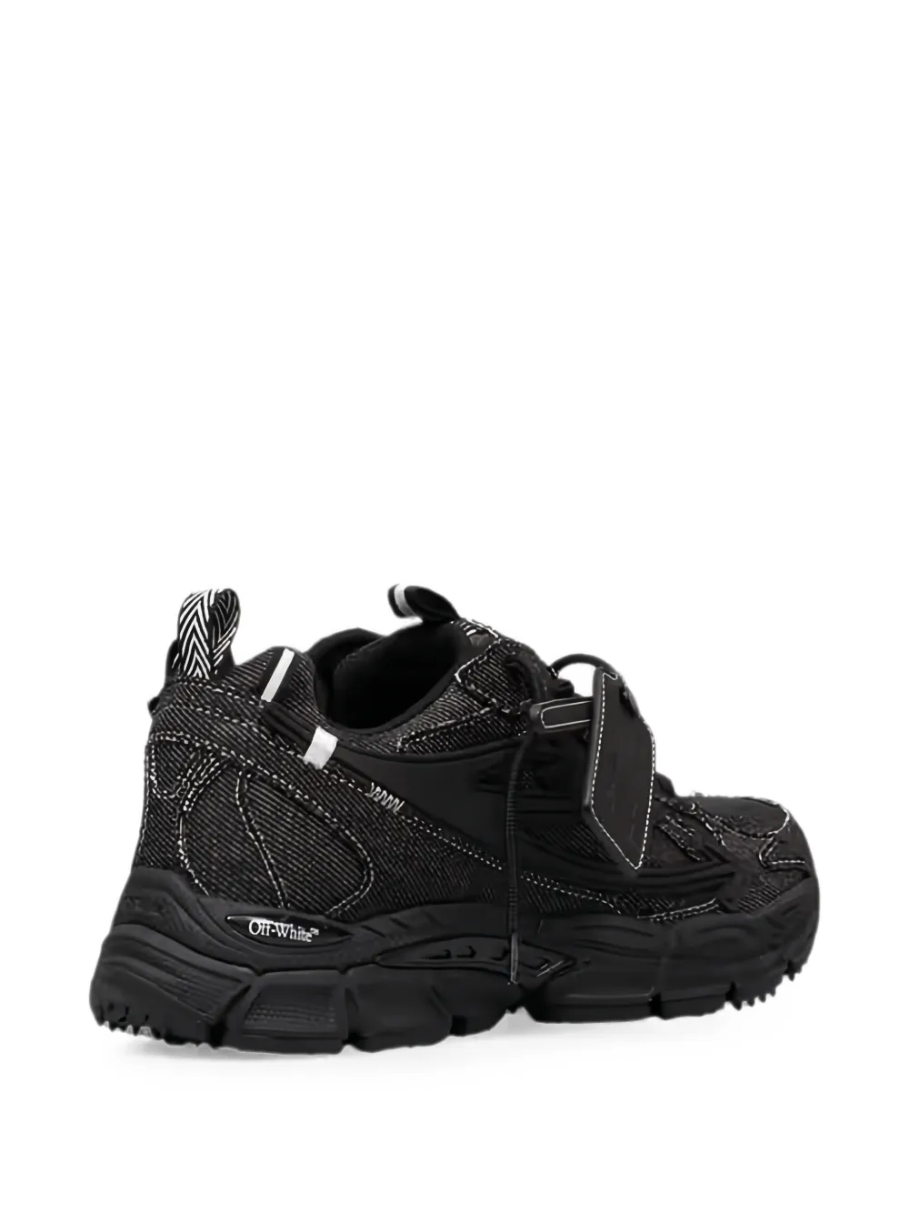 Off-White Be Right Back denim sneakers Zwart
