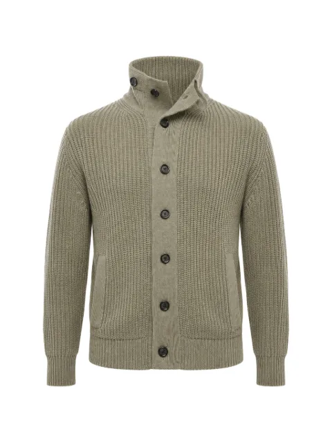 Paolo Pecora ribbed-knit high-neck cardigan