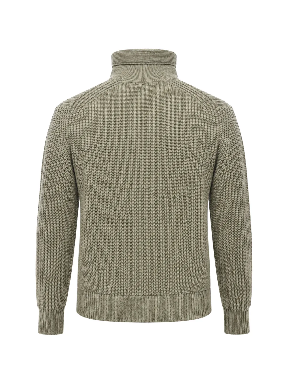 Paolo Pecora Ribgebreid vest Groen