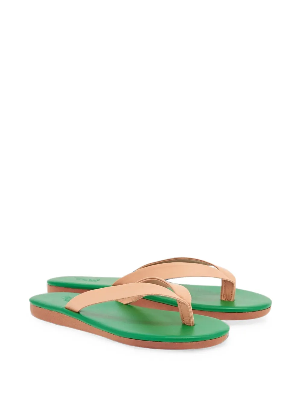 Ancient Greek Sandals Saionara leather sandals Groen