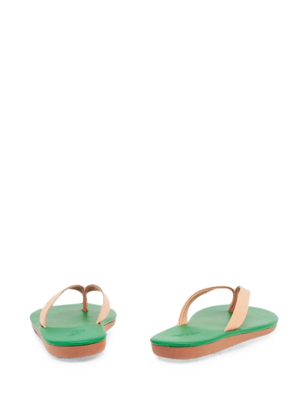 Ancient Greek Sandals Saionara leather sandals Groen